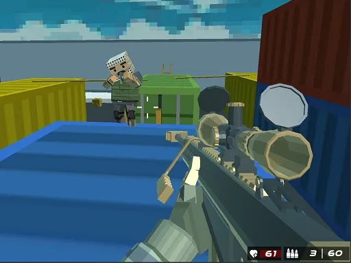 Shooting Blocky Combat Swat GunGame Survival gameplay preview