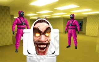 Skibidi Toilet in Squid Game Backrooms gameplay preview