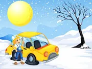 Snow Cars Jigsaw gameplay preview