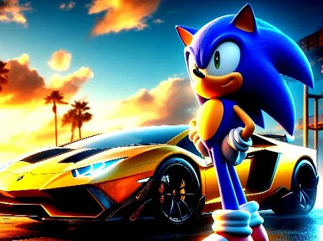 Sonic Run for Lamborghini gameplay preview