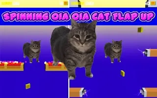 Spinning Oia Oia Cat Flap Up gameplay preview