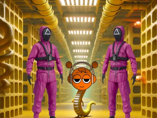 Squid Game Sprunki Escaped Backrooms gameplay preview