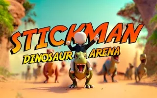 Stickman. Dinosaur arena gameplay preview