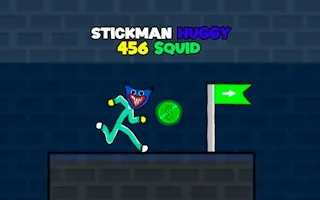Stickman Huggy 456 Squid gameplay preview