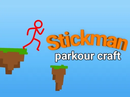 Stickman parkour craft gameplay preview