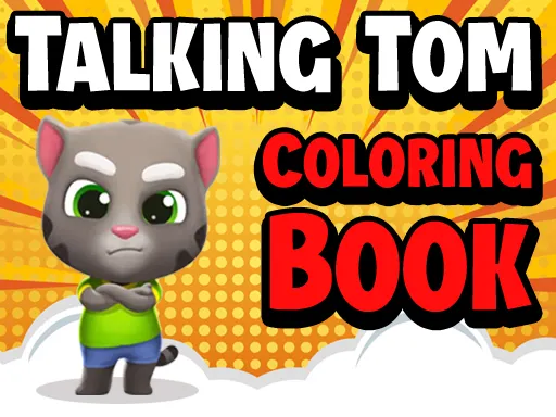 Talking Tom Coloring Books gameplay preview