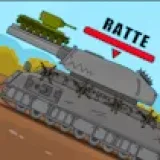 Tanks 2D Battle with Ratte