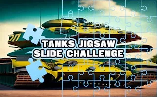 Tanks Jigsaw Slide Challenge gameplay preview