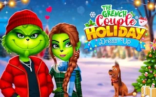 The Grinch Couple Holiday Dress Up gameplay preview