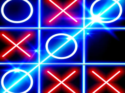 Tic Tac Toe Glow gameplay preview