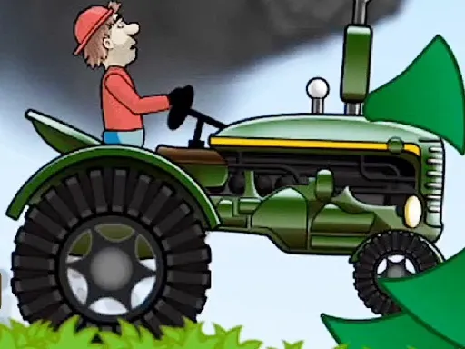 Tractor Driving Hill Climb 2D gameplay preview