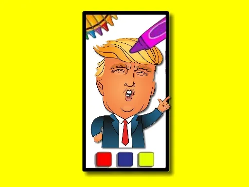 Trump Coloring Time gameplay preview