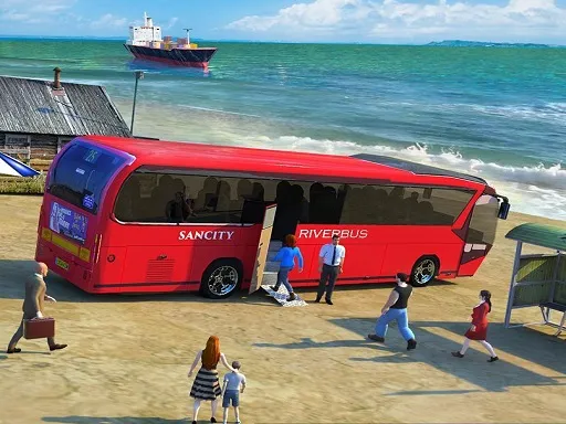 Water Surfer Bus Simulation Game 3D gameplay preview