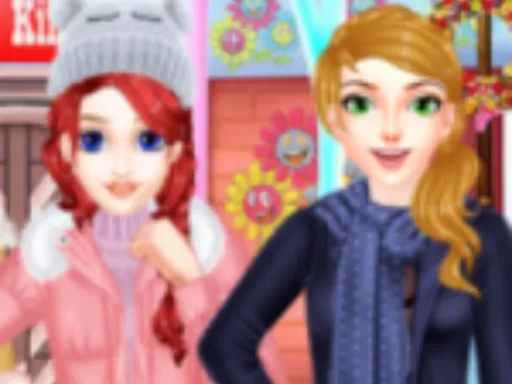 Winter Fashion Dress Up Game gameplay preview