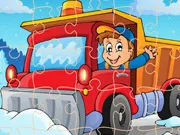 Winter Truck Jigsaw gameplay preview