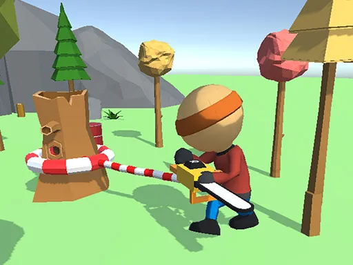 Wood Man Cutter gameplay preview