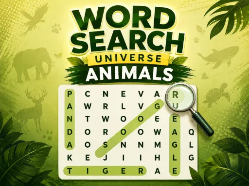 Word Search Universe Animals gameplay preview