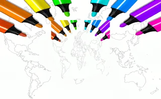 World Map Coloring For Kids gameplay preview