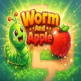 Worm And Apple