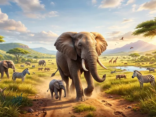 Zoo Elephant Simulator City Attack gameplay preview
